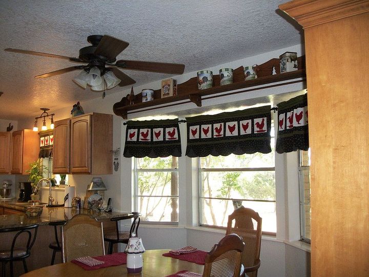 q bought this 1960 s ranch in really bad shape kitchen remodel pics, home improvement, kitchen backsplash, kitchen design, I designed and made my chicken valances