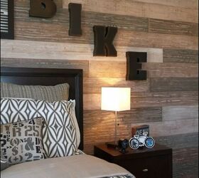 terri kemp interiors hhhunt, painting, wall decor, Each faux plank was painted separately to add variety to the wall