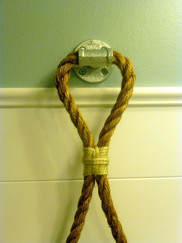 diy rope towel holder, crafts