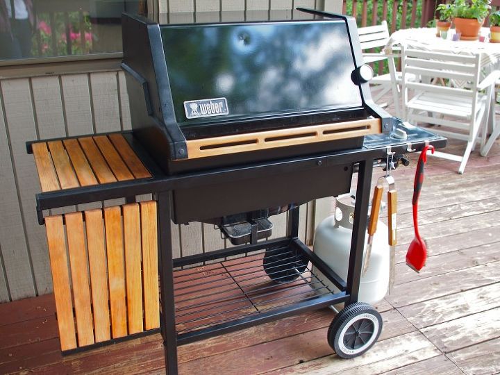 how to rehab a classic grill, outdoor living, painting, Our new to us grill all cleaned up and pretty