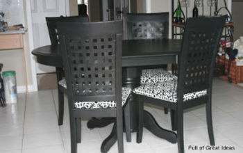  Transformação de mesa e cadeira de cozinha de carvalho antigo