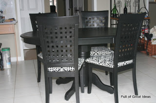 transformao de mesa e cadeira de cozinha de carvalho antigo, A foto depois da minha mesa e cadeiras