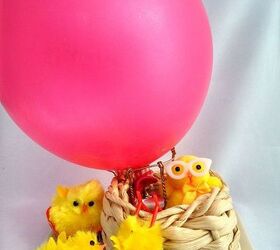diy crazy chickens balloon trip, crafts, easter decorations, seasonal holiday decor