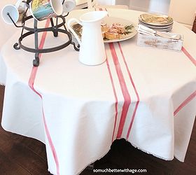 diy grain sack tablecloth, crafts, Make your own grain sack tablecloth