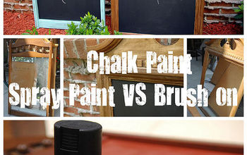 Spray paint vs. Brush paint chalkboards