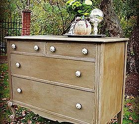 transforming a forgotten and ugly dresser into a beauty, home decor, painted furniture, Chalk Paint by Annie Sloan in French Linen