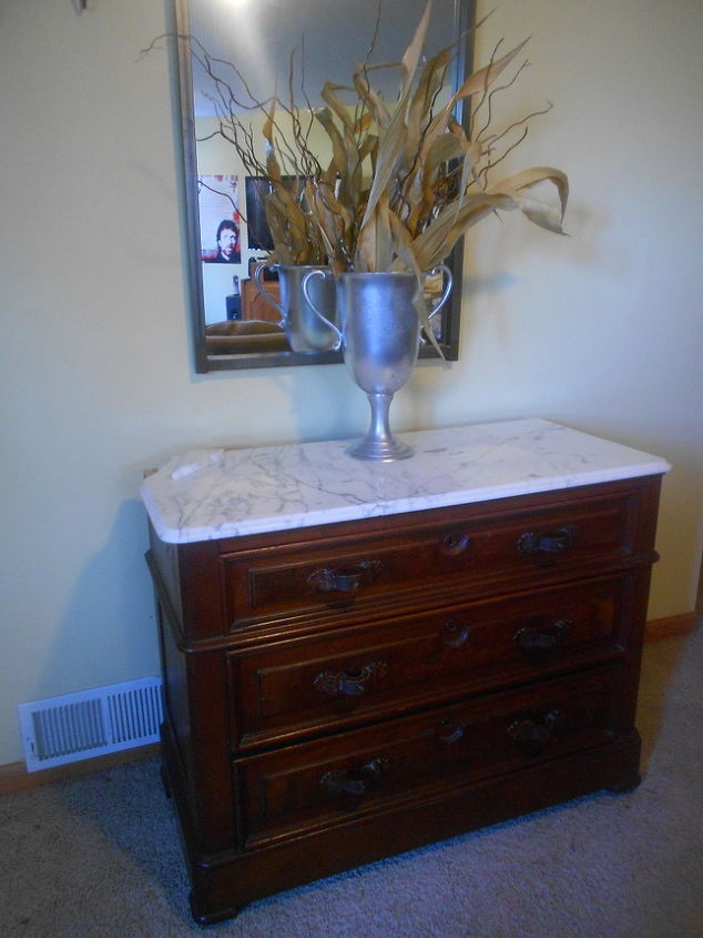 how do i repair broke marble, I inherited this dresser with the marble top that was damaged years ago