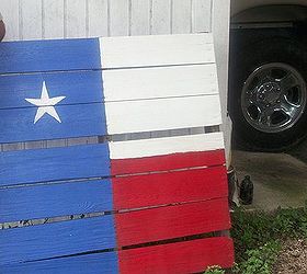texas flag on pallet, painting, pallet, repurposing upcycling
