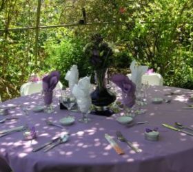 just remembering a wonderful wedding in our garden, outdoor living, Love the centerpieces created by the mother of the groom
