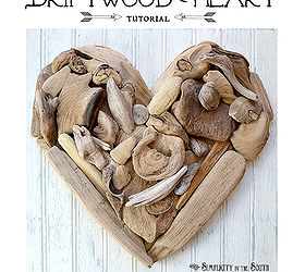 driftwood heart art a tutorial, crafts, seasonal holiday decor, valentines day ideas