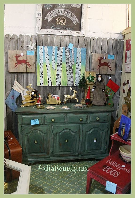 my super shabby buffet makeover and my 15 minutes of fame upcycling, crafts, home decor, painted furniture, repurposing upcycling, The shot of my oil painting that I finished just in time for the interview at changing thymes on fox 17 morning news axzz2l6L75cpb
