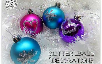 Christmas Glitter Ball Decorations