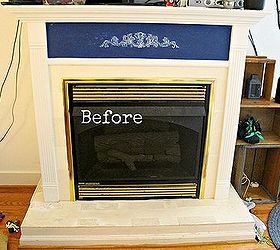 annie sloan chalk painted fire place, chalk paint, living room ideas, painting, Before