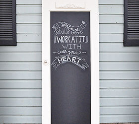 old door to chalkboard door, chalkboard paint, crafts, doors