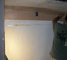 diy plank wall, diy, home maintenance repairs, how to, wall decor, woodworking projects, The planks go up fairly easily and cover a multitude of wall issues