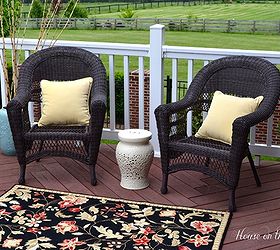 tips for creating a beautiful outdoor space, decks, outdoor living, By adding some simple pieces you can create a welcoming space for you and your guests