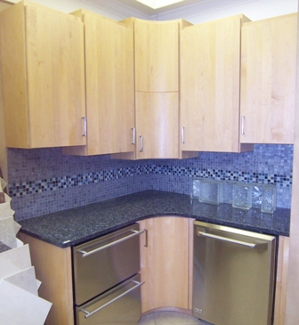 custom cabinets looking for a new home, kitchen cabinets, Custom Maple Cabinets Blue Pearl Granite