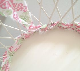 How to weave fabric into a wire basket Hometalk