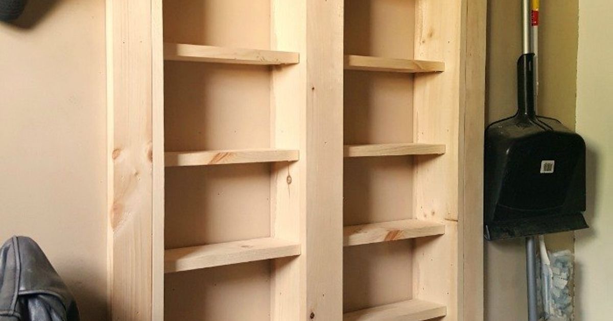 How To Build A Pantry Between The Studs Diy Hometalk