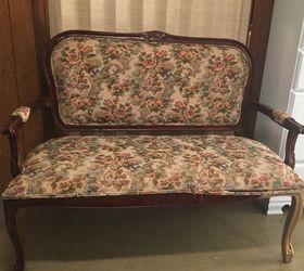 How to Reupholster a Dated Settee Restoration Hardware Style! Hometalk