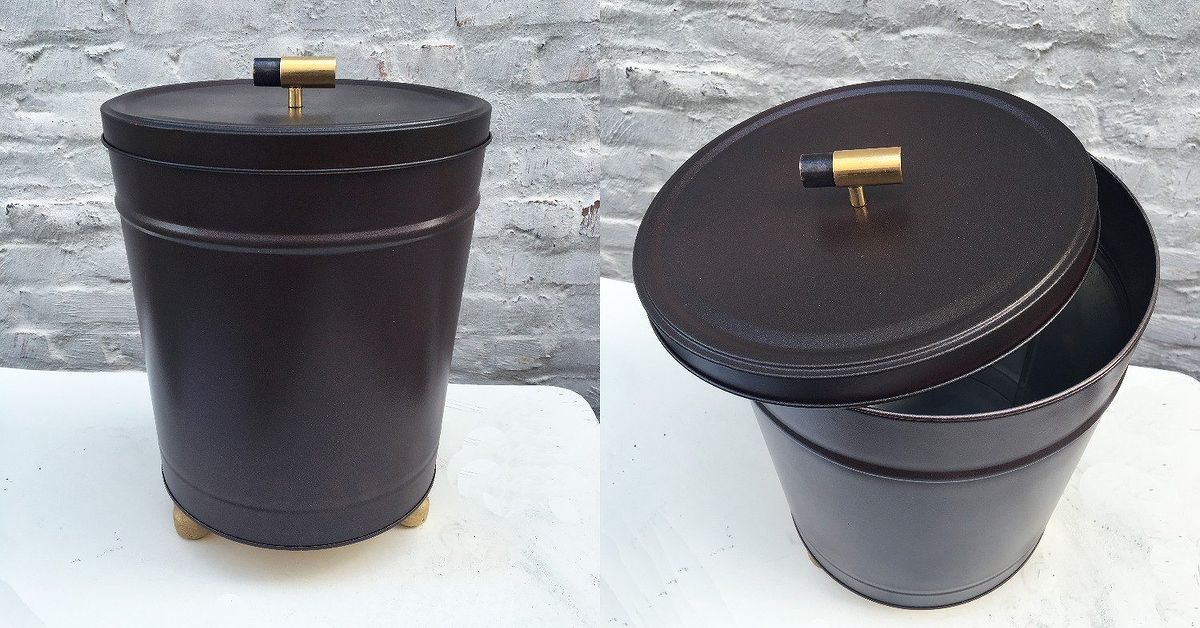 Turn A Popcorn Tin Into A Trash Can Hometalk