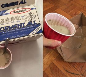 Make a Geometric Fruit Bowl from Concrete & Cardboard Hometalk