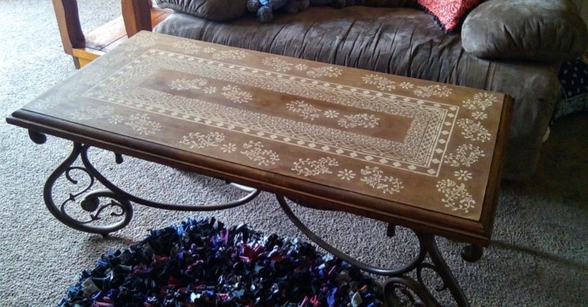 How to Add Faux Inlay to Your Table | Hometalk