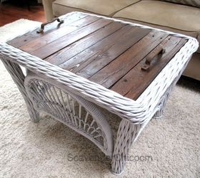 How to Replace a Glass Tabletop with a Rustic Wood Tray Hometalk