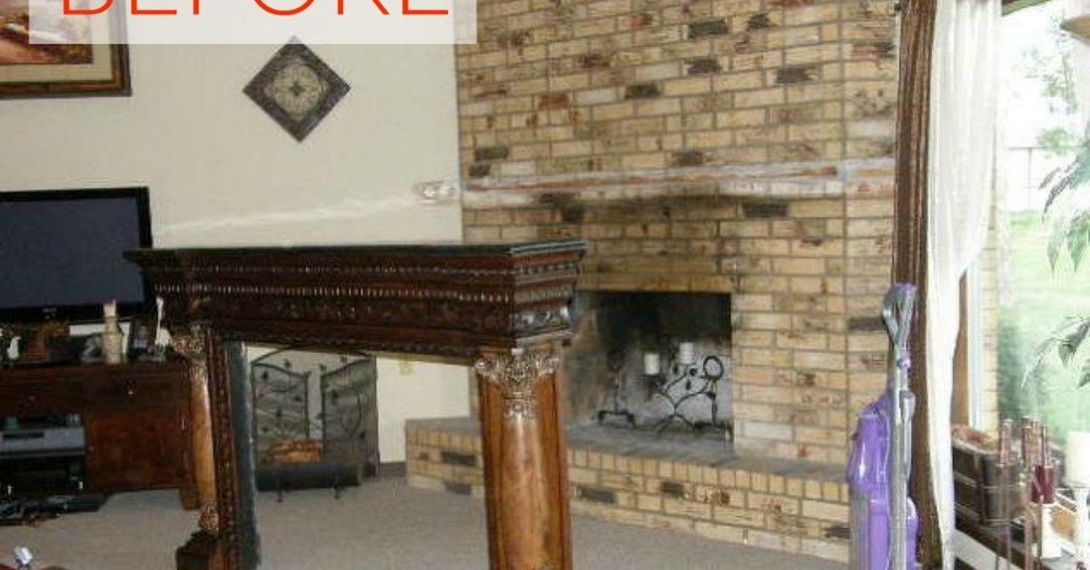 A Brick Fireplace Without Replacing, How To Change The Look Of A Brick Fireplace