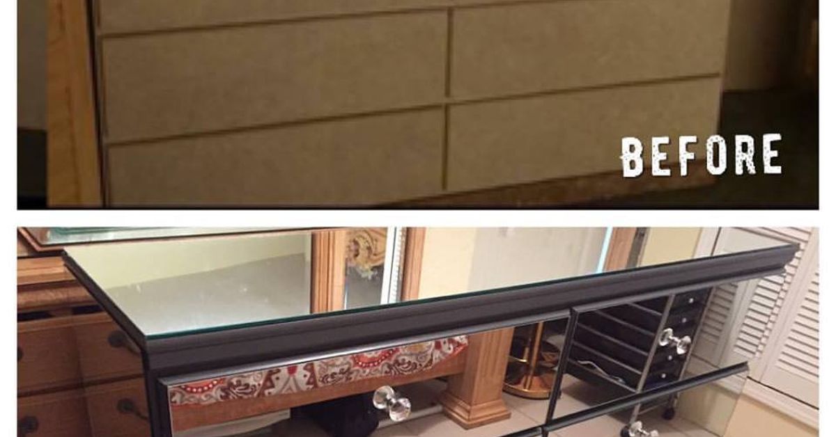 Diy Mirrored Dresser Hometalk