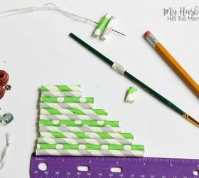 Paper Straw Christmas Tree Ornaments | Hometalk