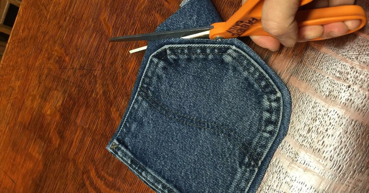 Cut The Pockets Off Your Old Jeans To Create These
