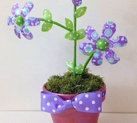 Recycle/Upcycle Water Bottle Ribbon Flowers Hometalk