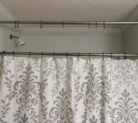 shower curtain rod with double hooks