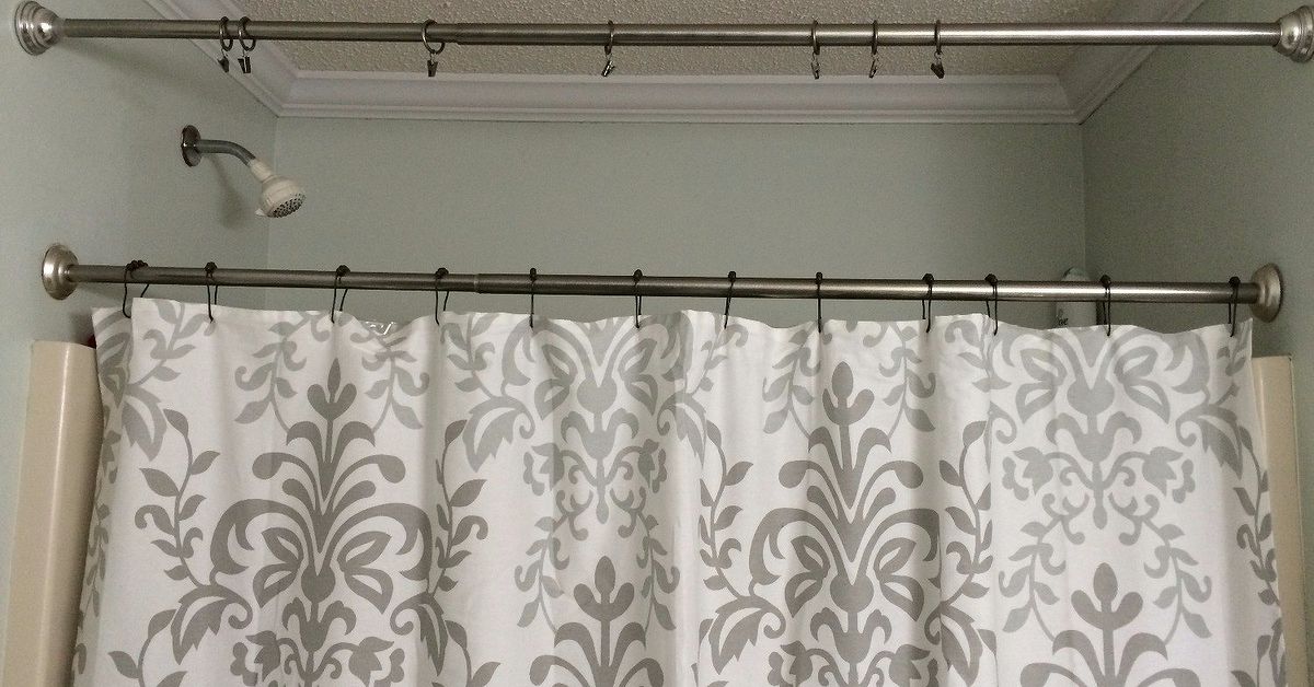 shower curtain rod with double hooks shower curtain rod with double hooks