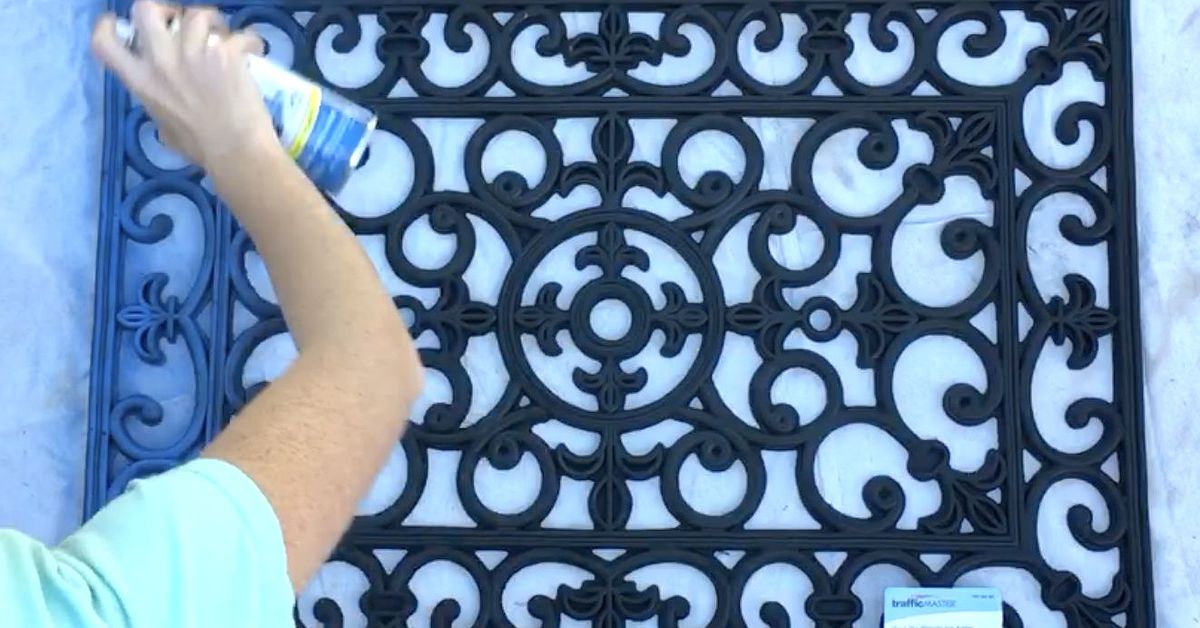 Rubber Door Mat Wall Decor In 30 Minutes Hometalk