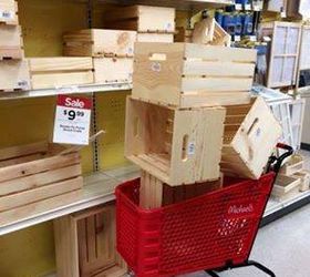 Next time you're at Michaels, grab a few storage crates and copy this ...