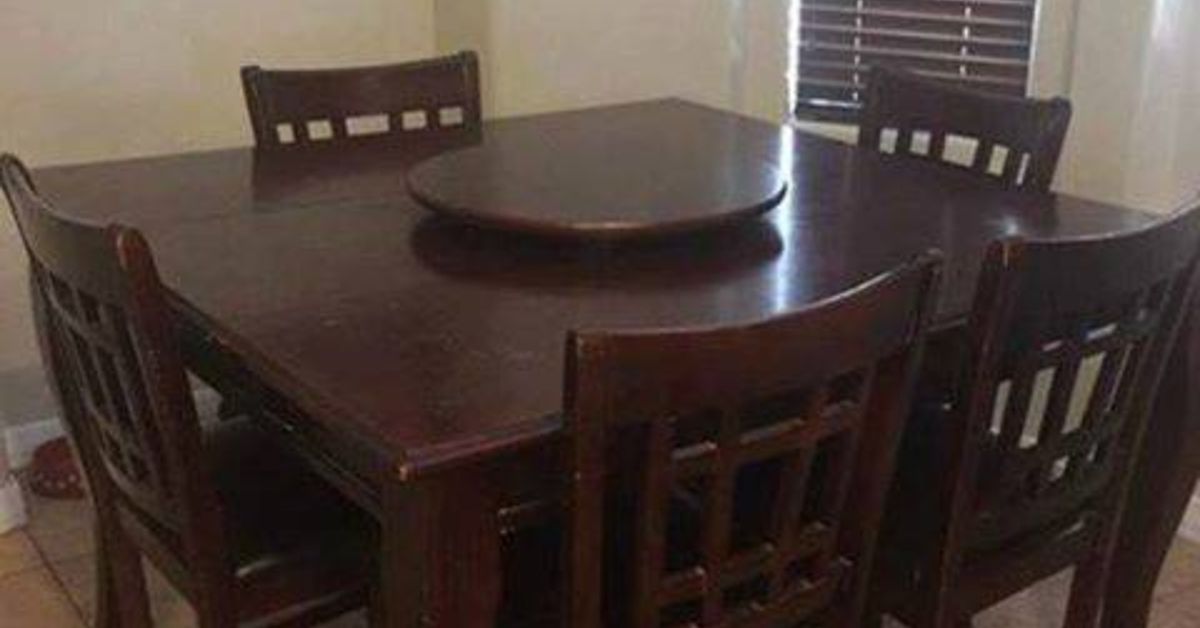 Sunflower Stained Highly Top Table Makeover Hometalk