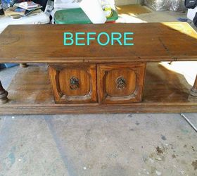 DIY upholstered Bench from A Coffee Table Hometalk