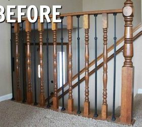 Stair Railing Makeover DIY Baluster
