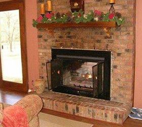 How to DIY a Painted Brick Fireplace - Farmhouse Inspiration