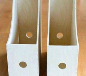 Create A DIY Desktop Printer Shelf Using IKEA Magazine File Holders