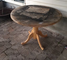Refinished Pedestal Table Hometalk