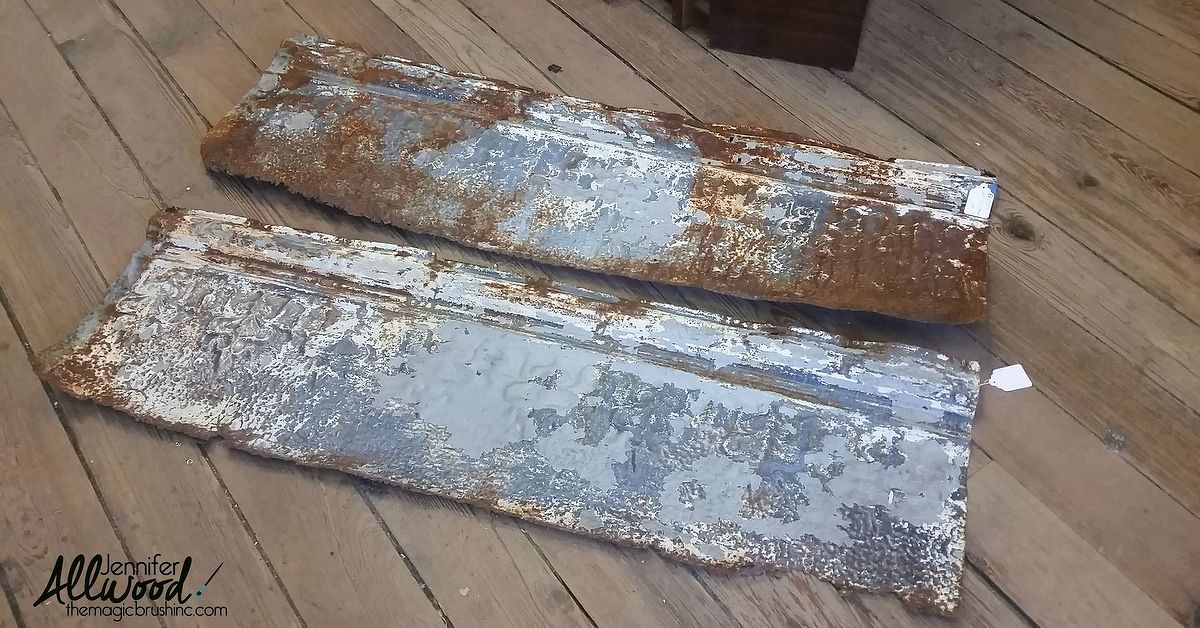 How To Turn Rusty Old Tin Panels Into A Beautiful Cornice