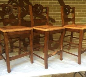 Distressed Paris Grey Bar Stools Hometalk