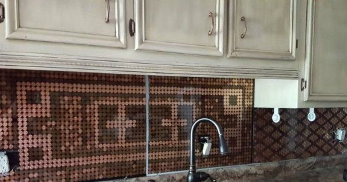 Diy Penny Backsplash Hometalk