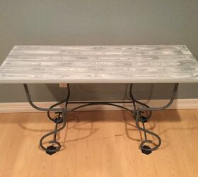 Furniture Upcycle Faux Wood Grain Table Hometalk