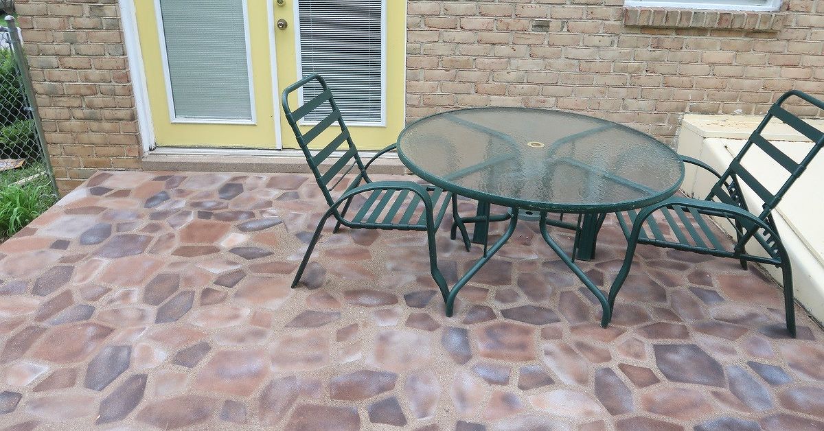 Faux Brick Patio Floor - Patio Ideas