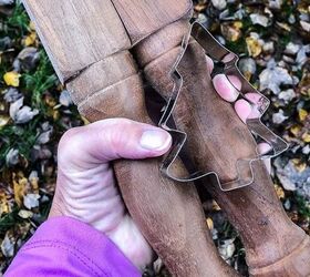 What she does with 2 table legs and a cookie cutter (beautiful idea!)