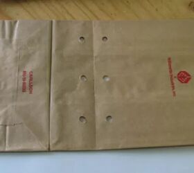 Punch holes in a paper shopping bag for this brilliant keepsake idea
